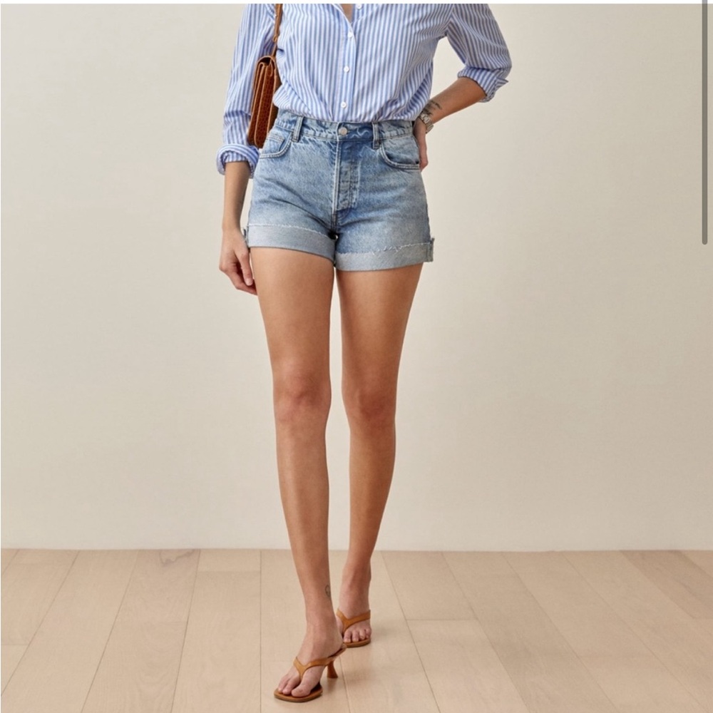 Reformation Charlie Cuffed Shorts